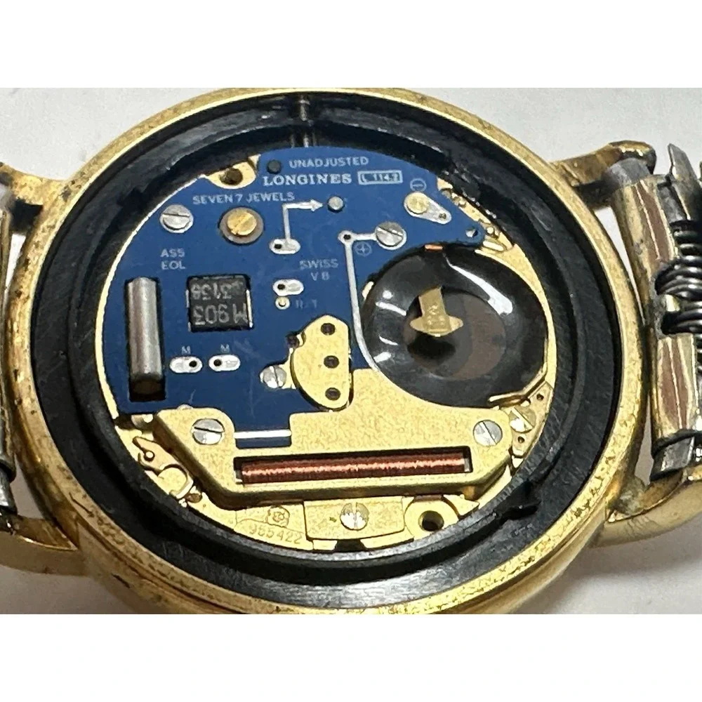 Longines‎ 114 7250 New Battery Mens Swiss Watch 33MM 6.75